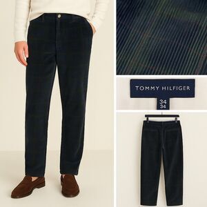 Vintage Tommy Hilfiger Plaid Corduroy Pants 34x34 Men’s NOS Unworn Y2K Tartan...